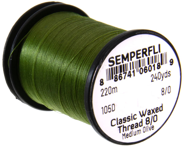 Semperfli Classic Waxed Thread 8/0 - 240 yards