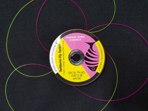 Soldarini Fly Tackle Two Tone Indicator Line Super Visible Sighter Fluo Pink/Fluo Yellow