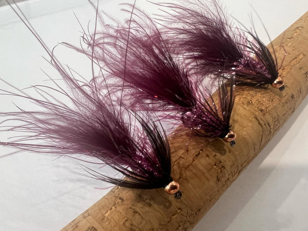 Rivulet Fly Fishing- Claret Straggle Bugger
