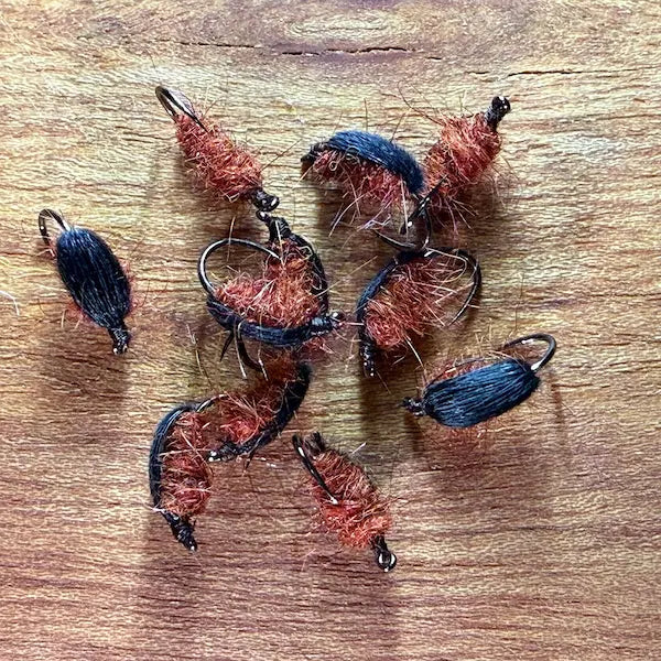 Riseley Trout Flies- Fiery Brown Beetle