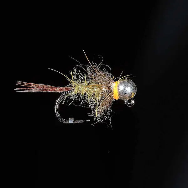 JMC Barbless Flashy Olive Scruffy Jig Nymph